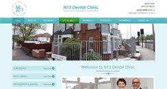 Desktop Screenshot of n13dentalclinic.co.uk